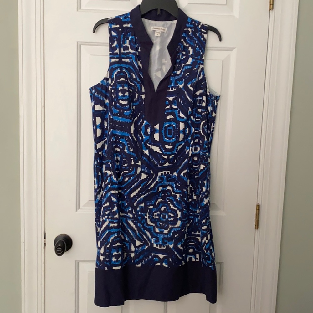 Coldwater Creek Blue Linen Dress Size 16